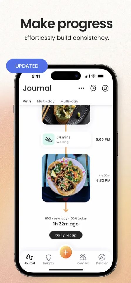 Ate Food Journal mindful eating app