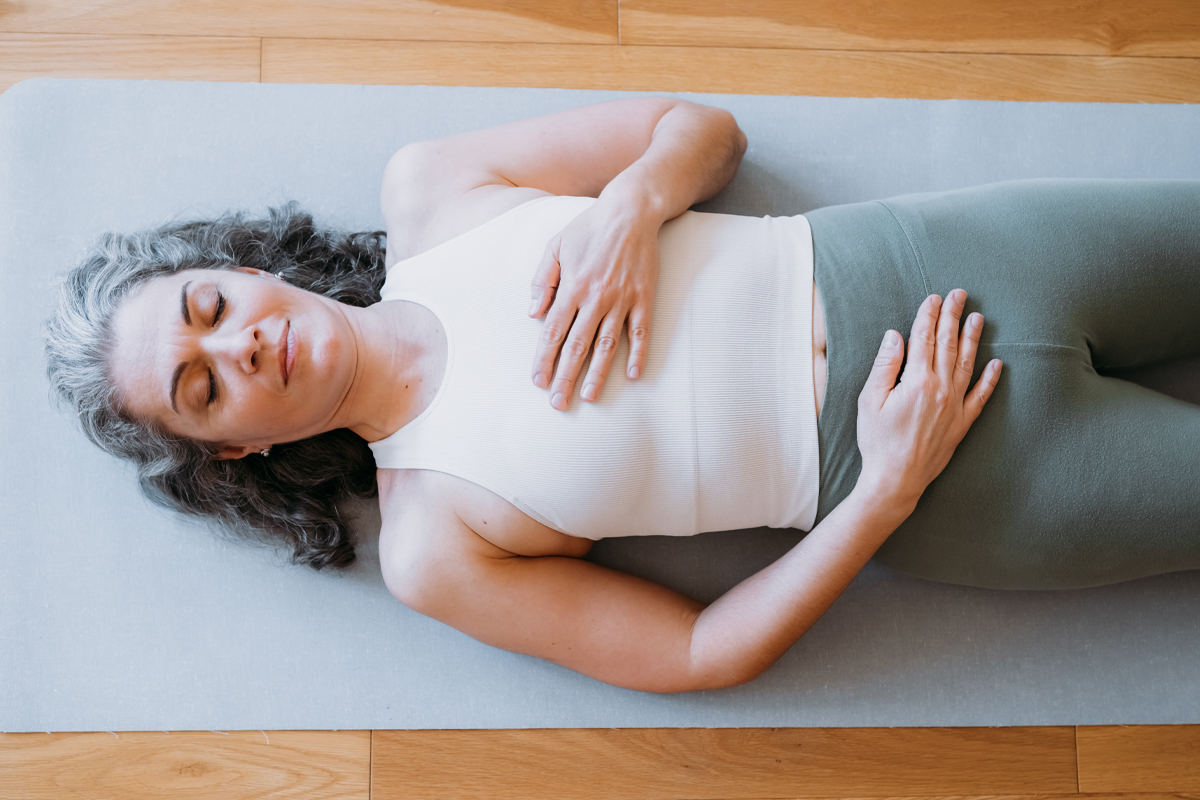 restorative yoga pose example