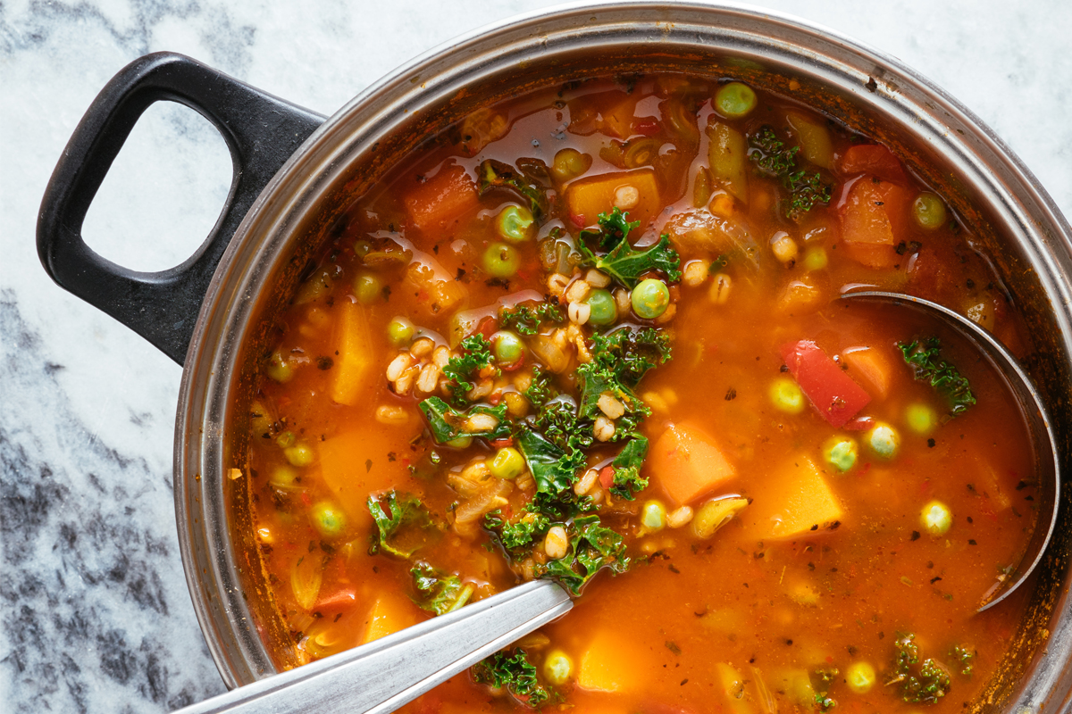 slow cooker vegetable soup