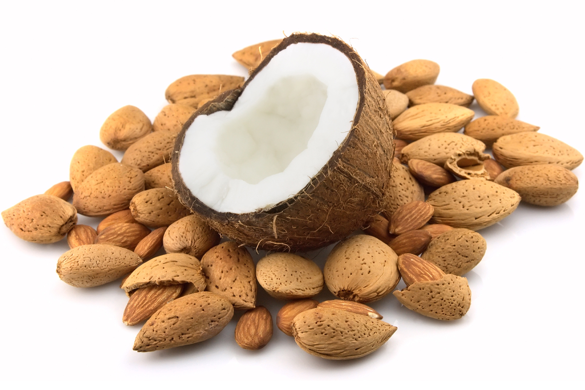 coconut and almonds