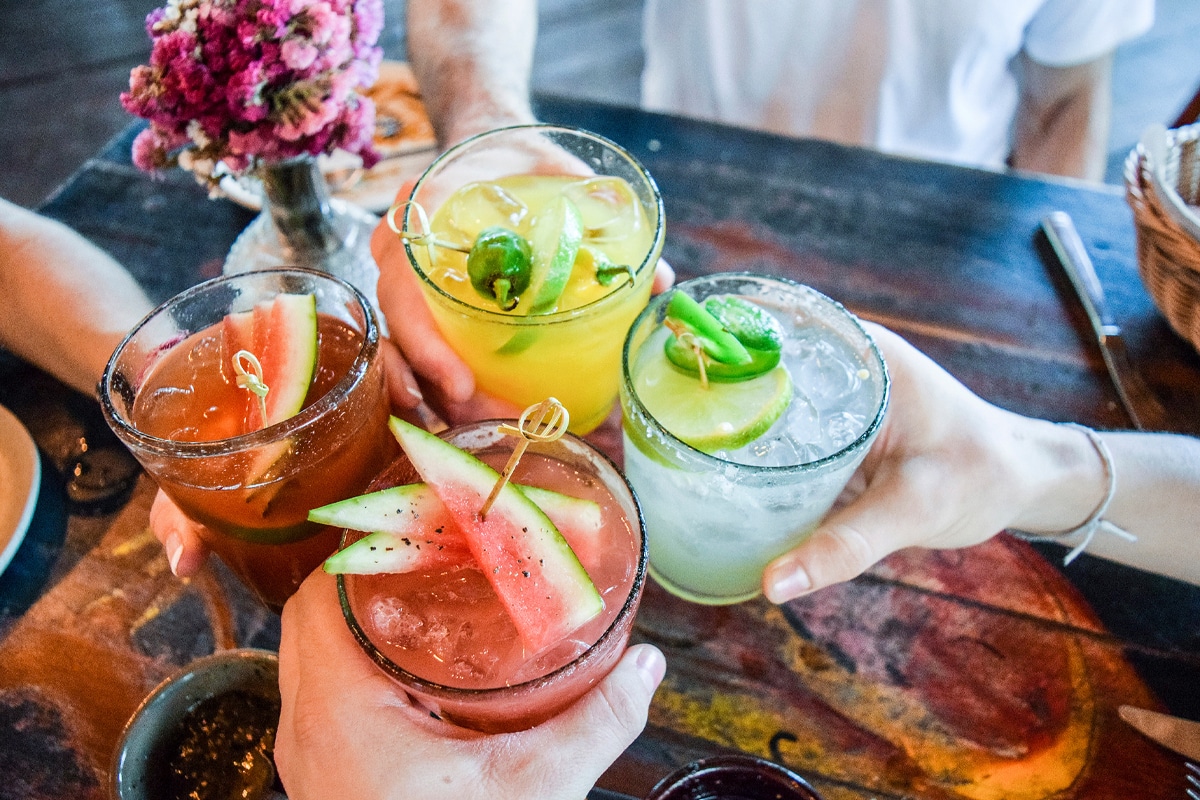 friends enjoying mocktails instead of cocktails